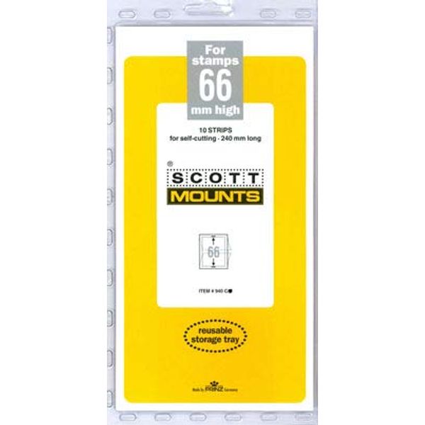 Scott or Prinz 66x240 Clear Stamp Mounts Scott # 940C