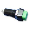 Switch, SPST, Latching, Green, Pushbutton Switches, Push Buttons, Qty X 1 | R13-23B-05-BG