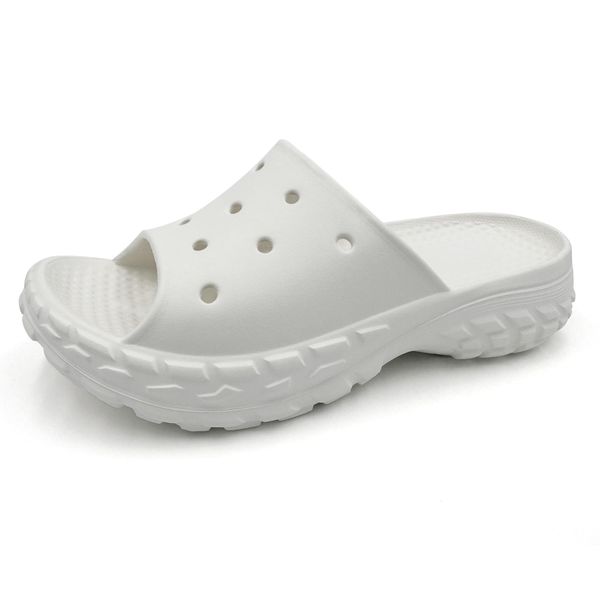 Amoji SS0827 Shower Sandals, Slide Sandals, SS0827-white