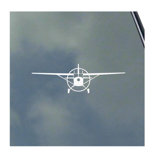 Cessna 180 Pilot Front Vinyl Sticker Decal Skywagon Bush Flying