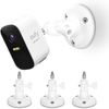 HOLACA Adjustable Wall Mount Compatible with Eufycam 2C/3C/2/2C Pro/3/3C/E, Arlo, and Other Eufycam Compatible Models, ABS Plastic, White, Wall Mount, Ceiling Mount
