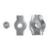 10 pcs galvanised steel simplex wire rope clip 4mm