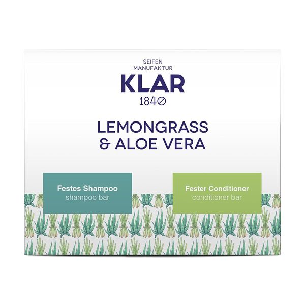 Lemongrass & Aloe Solid Shampoo & Conditioner Gift Set