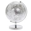 Rotating Globe Model | 1 Piece | Silver & White | 15 cm x 15 cm x 19 cm