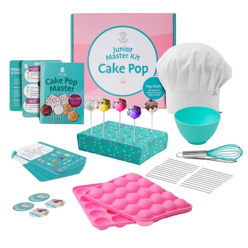 Tovla Jr. Ultimate Cake Pop-Making Kit for Kids – Fun DIY Baking Kit, STEM Activity for Ages 4+, Visual Learning Cake Pop Molds & Tools Set, Great Gift for Young Chefs
