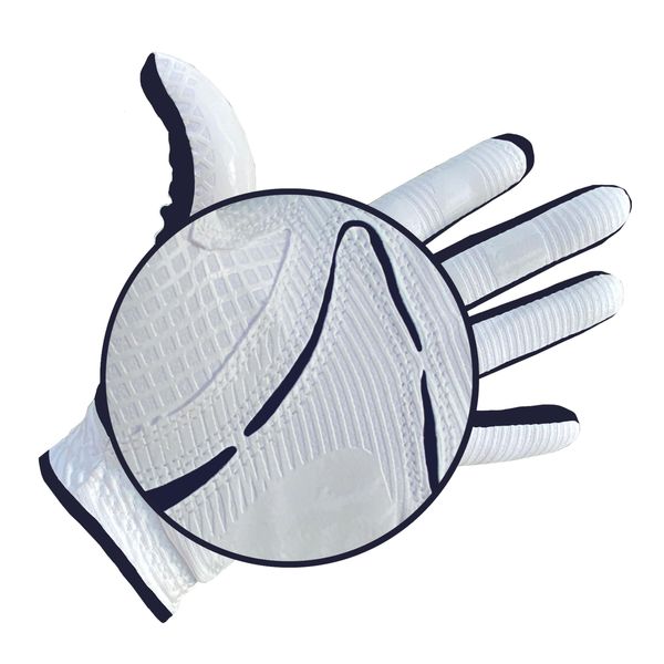 Coppertech JUNIOR ELITE GRIP GOLF GLOVE PLUS (White/Black, S)