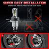 For Motorcycle H4 9003 LED Headlight Hi/Lo Beam Front Light Bulb Super Bright x2