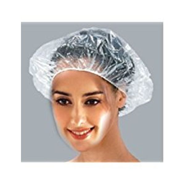 Disposable Shower Cap,100 Pcs Plastic Shower Caps Large Thick Elastic Bath Cap For Women Spa,Home Use,Hotel and Hair Salon