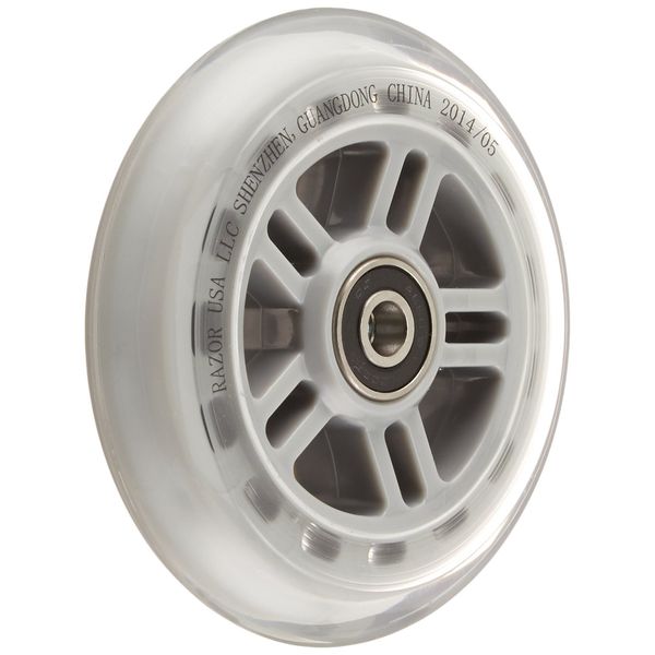 Razor Scooter Replacement Wheels Set with Bearings - Clear