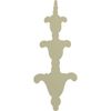 Ekena Millwork 5 1/8"W x 13"H x 1"P Milton Drop Onlay