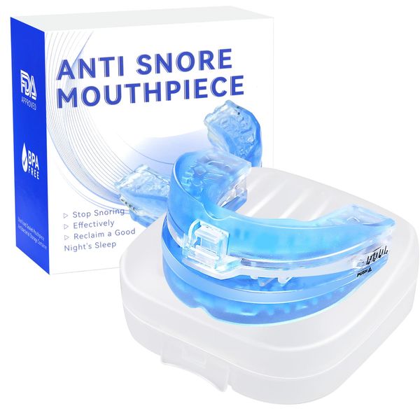 Snoring Aids for Men and Women, New Anti Snore Mouth Guard, Comfortable and Effective Snore Stopper, Reduce Snoring and Assist Sleep.