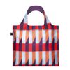 LOQI Geometric Stripes Reusable Shopping Bag, Multicolor