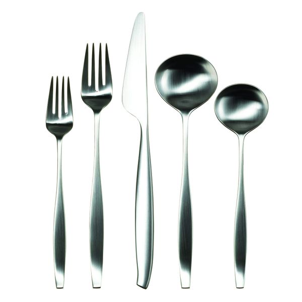 Gourmet Settings 20-Piece Silverware Balance Collection Matte Stainless Steel Flatware Sets, Service for 4