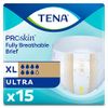 TENA Ultra Breathable Briefs, Incontinence, Disposable, Heavy Absorbency, XL, 15 Count, 4 Packs, 60 Total