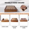 7-in-1 Chess/Checkers/Backgammon/Dominoes/Poker&Dice/Cribbage Board Game Set