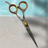 6" Barber Scissors With Adjustable Tension Knob & Curved Finger Rest Razor Sharp