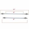 Front Bumper Lip Spoiler Splitter Boby Kit+ Strut Rods For Chrysler 300 SRT8 US