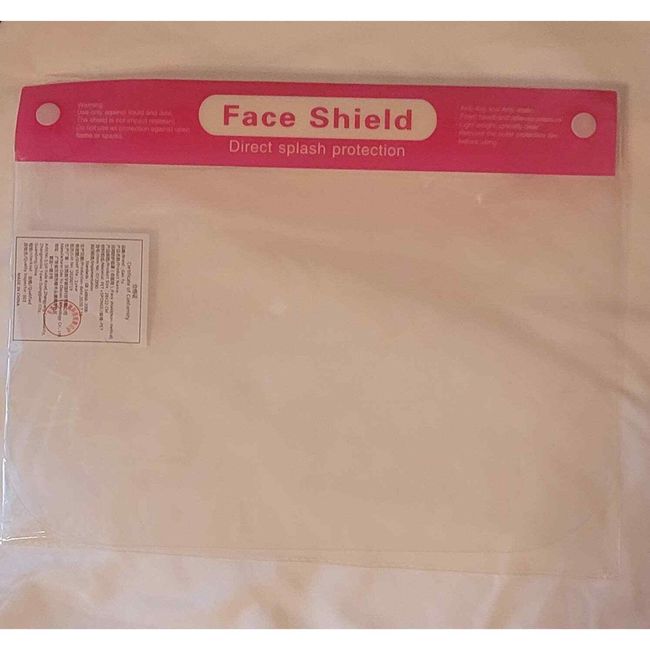 10pcs Safety Face Shield with Clear Adjustable Protective Visor Film