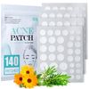 Acne Patch Pimple Patch, 4 Sizes 140 Patches Acne Absorbing Cover Patch, Hydrocolloid Invisible Acne Patches For Face Zit Patch Acne Dots Tea Tree, Calendula Oil - 1 Pack