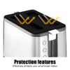 Toaster Cover Lids, 2PCS Silicone 2 Slice Bread Machine Covers, Bread Toaster Topper Lids for Kitchen Toaster Sandwich Bread Machine