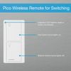 Lutron 2-Button Pico Smart Remote Control for Caseta Smart Switch, PJ2-2B-GLA-L01, Light Almond