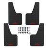 4x Car Rally Carbon Fiber Effect Universal Mud Flaps Splash Guards Front & Rear