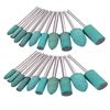 100pcs Rubber Grinding Mounted Point Rotary Assorted Accessory Grinding Head Wheel Head Kit For Dremel Polish