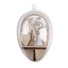 Rayher 3904537 Plastik-Ei, 2tlg., 8 cm, kristall