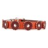 Auburn Leathercraft Flower Collar TAN 1" x 26"