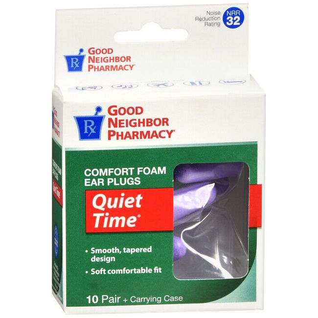 GNP EAR PLUG FOAM QUIET TIME  10 PAIR