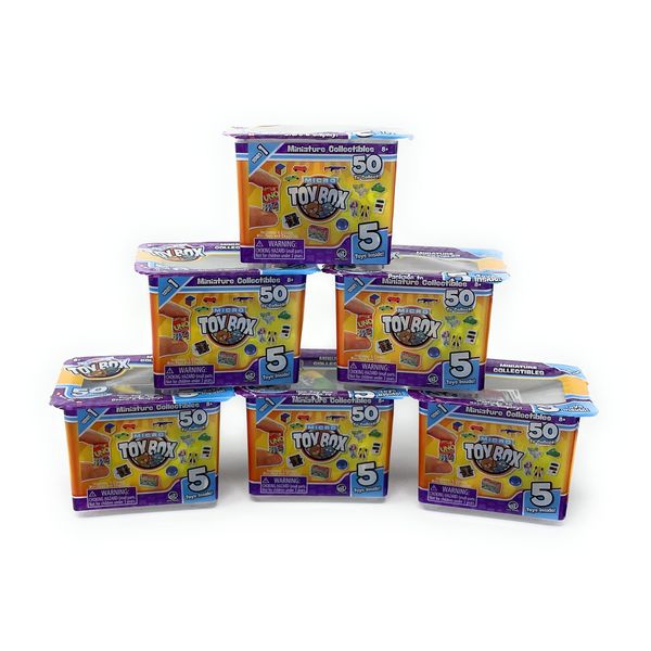 Worlds Smallest Micro Toy Box Series 1 Mini Collectible Set of 6 Cups