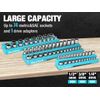WORKPRO 3PC Magnetic Socket Organizer Set 1/4'' 3/8'' 1/2'' Socket Holder Metric