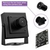 innomaker Aluminium Alloy Housing USB 2.0 32 mm x 32 mm Camera - Robust Housing Cover for Industrial Camera Modules, black, Classic