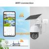 2pcs Sansco Wi-Fi Solar PTZ 3MP Security Camera 2-Way Audio 385° PIR Wireless