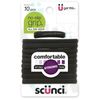 Scunci Large No Slip Elastics, Black, 10 Count (Pack of 1)
