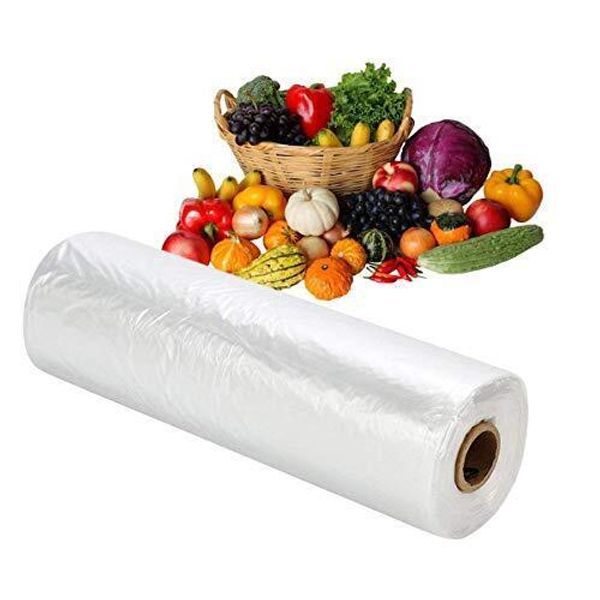 RBHK 12x16 Plastic Produce Bag on a Roll Clear Food Storage Bags Pet Bags