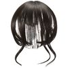 Priscilla TFX-106-TBK Fluffy Hand-Planted Whorl Bangs Wig, Nuance Curl Bangs, Heat Resistant, Black