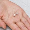 Philip Jones Sterling Silver White Shell Pearl Earrings