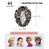 Women's Satin Lined Scrub Hats - Adjustable Bouffant Surgery Cap for Nurses & Doctors