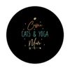 Coffee Cats and Yoga Mats PopSockets Adhesive PopGrip
