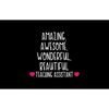 CafePress Amazing Teaching Assistant Sticker Rectangle Bumper Sticker Car Decal