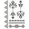HENNA LARGE SHEET TAT 2485 BLACK  Temporary Tattoo