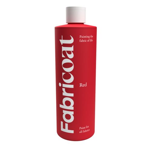 Fabricoat Fabric Paint – Restore or Change the Colour of Any Fabric - Paint Directly Onto Fabric - Transform Anything – Sofas, Lampshades, Car Interiors (250ml, Red)