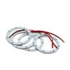 sourcing map 4pcs 12V White 80mm 24 LED Ring Light Lamp for Car