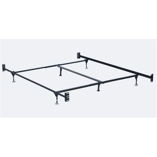 Hollywood Bed Frames Bed Frame with Headboard/Footboard Attachment/6 Legs and Adjustable Glides, Queen/Eastern King