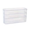 Taylor & Brown 3 Layer Plastic Refrigerator Fridge Freezer Storage Box Containers Bins Kitchen Cabinet Organizer Stackable Boxes with Lid