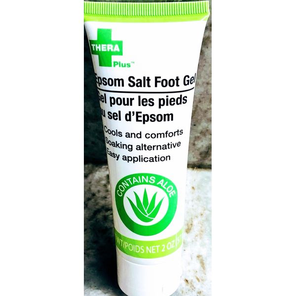 Thera Plus Aloe Epson Salt Foot. Cools/Comforts/ Soaking Alternative. 2oz/57gm.