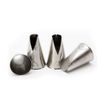 White Thumb Piping Tips 18-8 Seamless Saint-Honore 4 Size Set