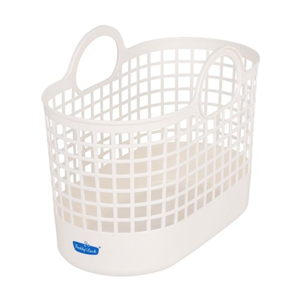 Freddy Leck Laundry Basket, Mini, White, 3.2 gal (12 L) | Lightweight, Laundry Hamper, Laundry Supplies, Storage, Compact, Portable, Simple, Stylish