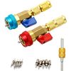 R134A Valve Core Quick Remover Installer, 2 Pack High Low Pressure Valve Core...